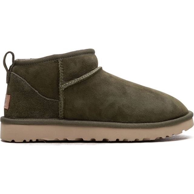 UGG - Classic Ultra Mini "Burnt Olive" boots - women - Rubber/Sheepskin/Lyocell/Recycled Wool/Sheep Skin/Shearling - 6 - Green