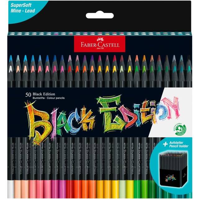 Faber-Castell Faber Castell Black Edition Colour Pencils Assorted Colours Set of 50