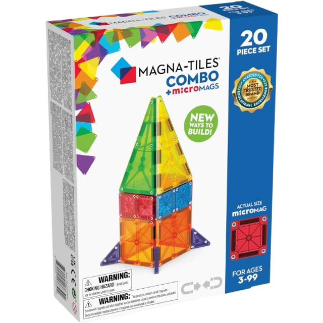 MAGNA-TILES Combo 20-Piece Magnetic Construction Set  The Original Magnetic Building Brand