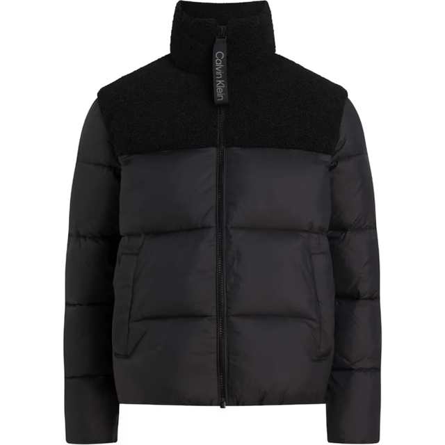 Jacket Calvin Klein Jeans Sherpa Puffer Jacket Black M (M)