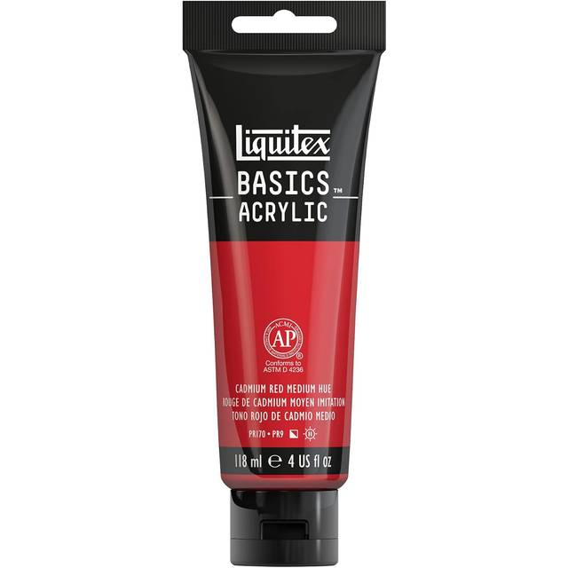Liquitex Basics Acrylic Colour 118ml Cadmium Red Medium Hue