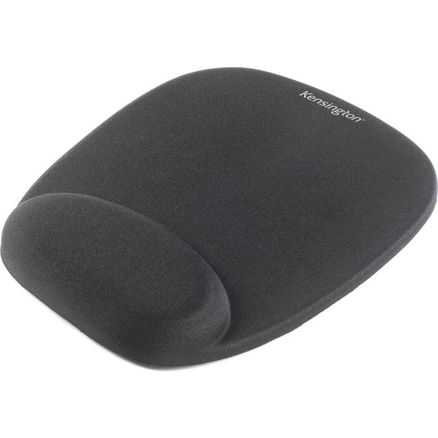 Kensington Musmatta med ergonomiskt komfortskum och handledsstöd, för optisk mus el. lasermus, svart, 32 x 252 x 210 mm, 62384