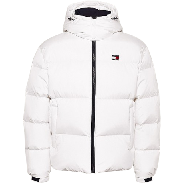 Flag Badge Alaska Puffer Jacket - WHITE - 2XL