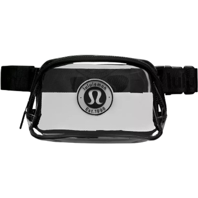 lululemon – Everywhere Belt Bag 1L Clear – Color Black - One Size