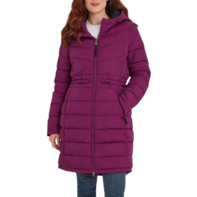 TOG24 Orton Womens Padded Parka Purple Berry Polyamide - Size 24 UK