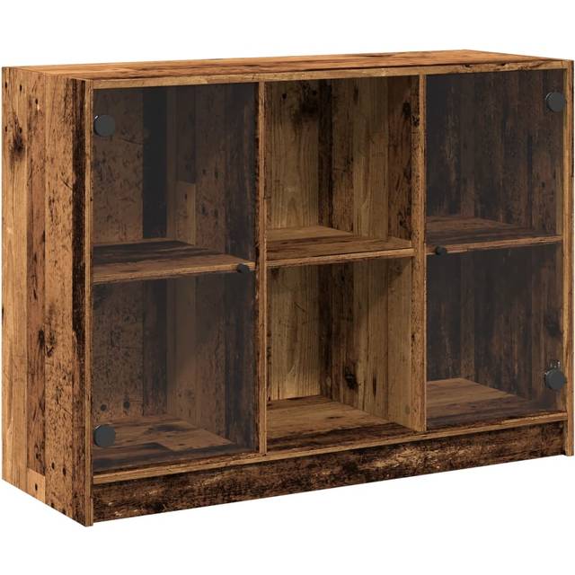 Skänk åldrat trä 102x37x75,5 cm konstruerat trä