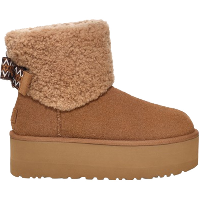 UGG Classic Mini Maxi Curly - Chestnut • Prices »