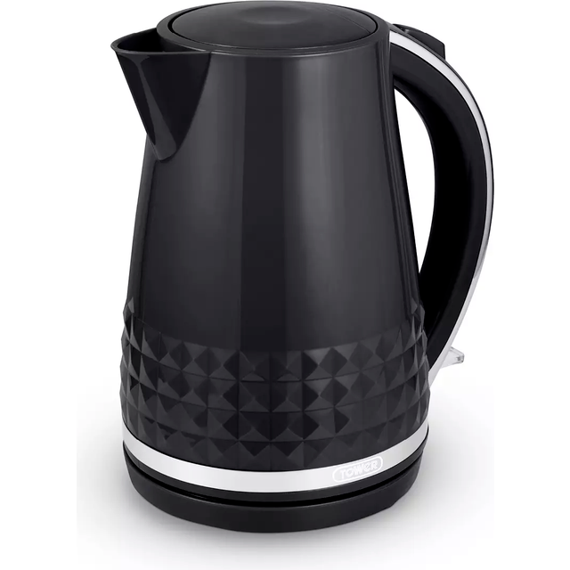 Tower T10075Blk Solitaire Kettle With 360&Deg; Swivel Base, Cord Storage, 1.5L, 3Kw - Black And Chrome Accents - One Colour