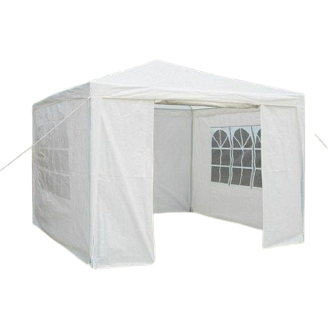 (Grey) Gr8 Garden Gazebo With Sides 3x3m | Outdoor Party Tent