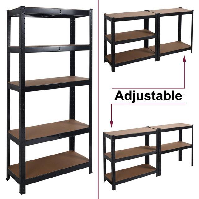 (Black) Metal Shelving 180cm