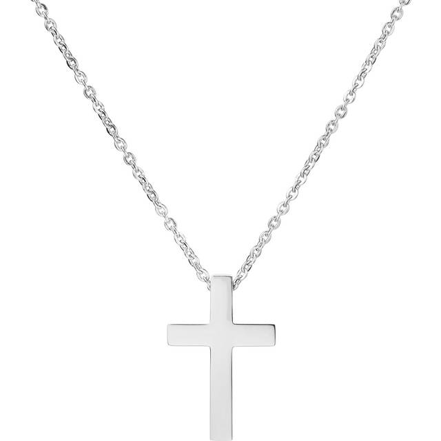 Trendhim Argentia Cross Pendant Necklace - Silver