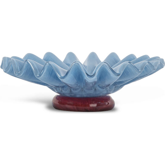 Byon Lori bowl M Ø18 cm Light blue-burgundy