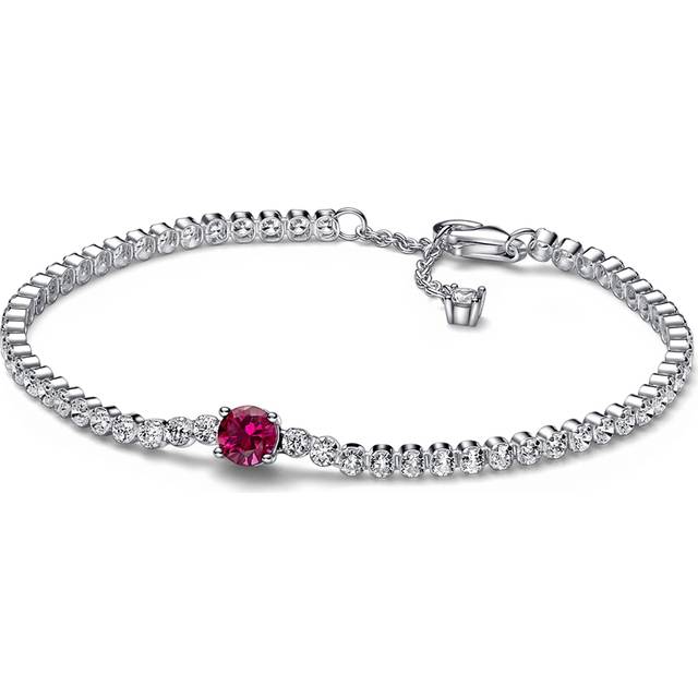 Pandora Timeless Silver Cz Chain Bracelet