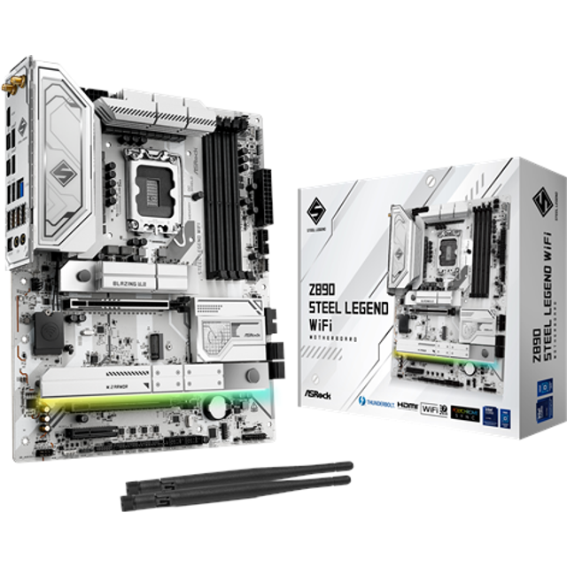 ASRock Z890 Steel Legend WiFi ATX Motherboard for Intel LGA1851 CPUs