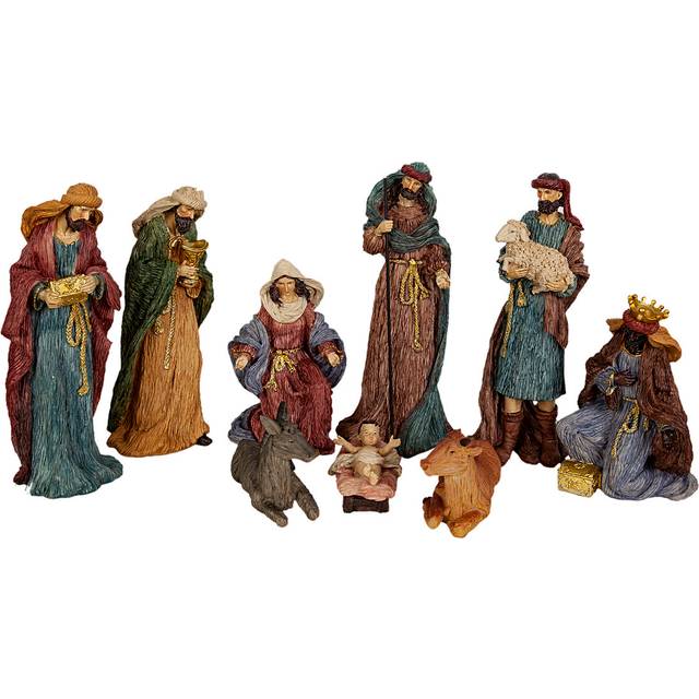 Romimex Set of Figures Multicolour Resin 13 x 33 x 13 cm Figurine