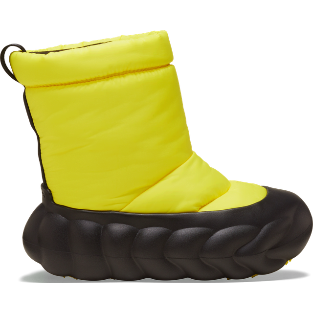 Crocs | Unisex | OverPuff Boot | Boots | Cyber Yellow / Multi | W7/M6 - Cyber Yellow/Multi