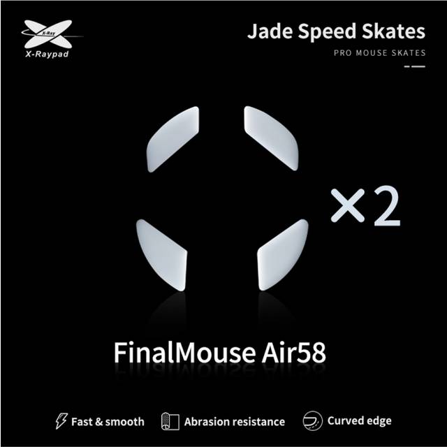 X-raypad Jade Mouse Skates för Finalmouse air58 Ninja