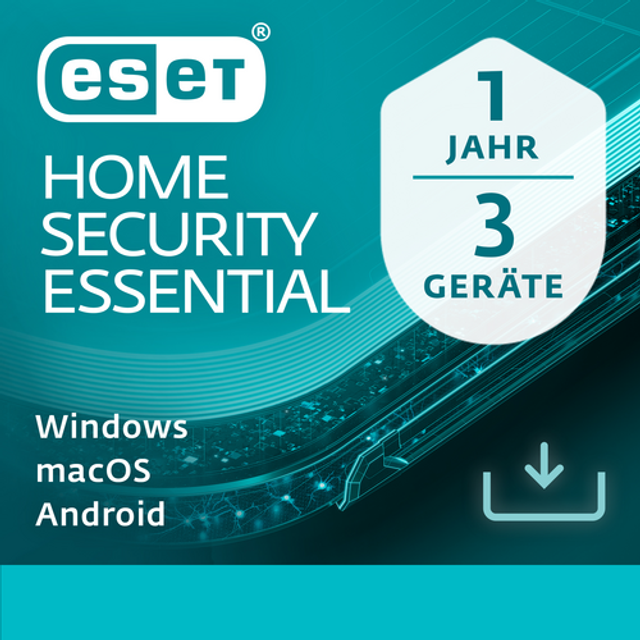 HOME Security Essential Vollversion Lizenz   3 Ger�te 1 Jahr (Download)