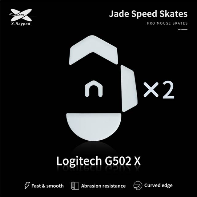 X-raypad Jade Mouse Skates för Logitech G502 X Wired