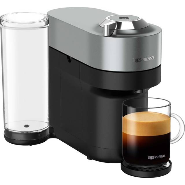 Nespresso Vertuo Pop+ kapselmaskine By Krups, titanium ➞ På lager - klar til levering og afhentning