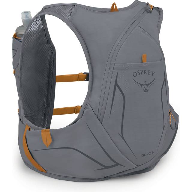 Osprey Duro 6 Hydration Vest Backpack, 5L-L Phantom Grey - Grey/Orange - 6L | L