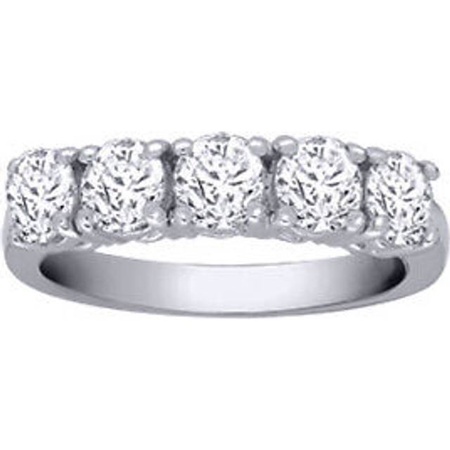 18ct White Gold 2ct Diamond 5 Stone Pentalogy Eternity Ring - 18R949-200 - I
