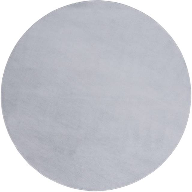 Antoniya Solid Colour Power Loom Grey Area Rug (Round 183cm)