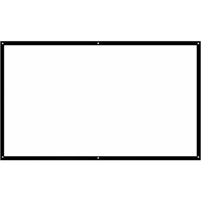 120-inch 16:9 Projector Screen Portable HD Projection Screen Foldable Wall Mounted for Home Theater 100-inch