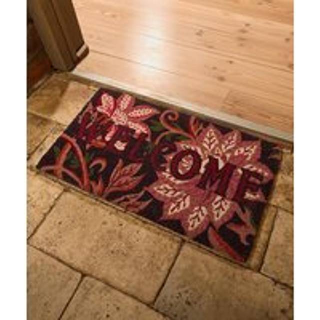 Bohemian Bloom Welcome Doormat - Purple - by Joe Browns - One Size