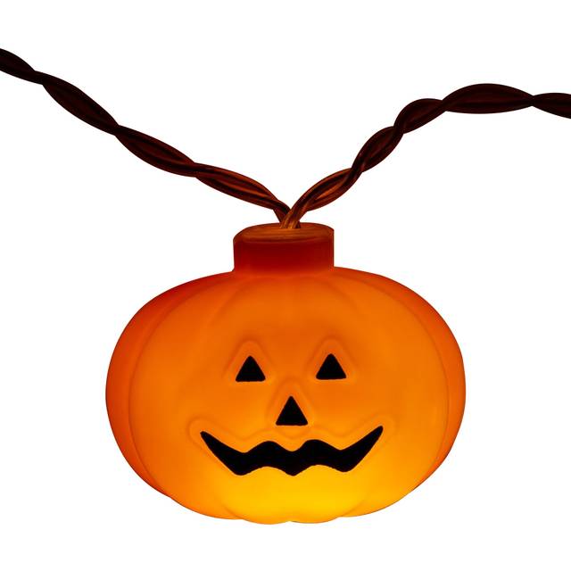 Global Gizmos 10 Led Pumpkin String Lights, Orange
