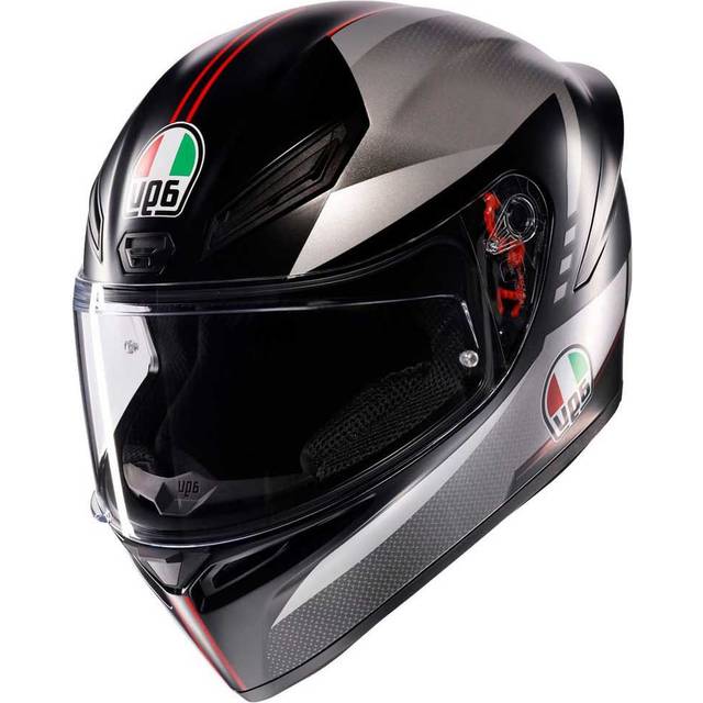 AGV K1 S Lap, full face helmet , color: Matt Black/Grey/Red , size: XS