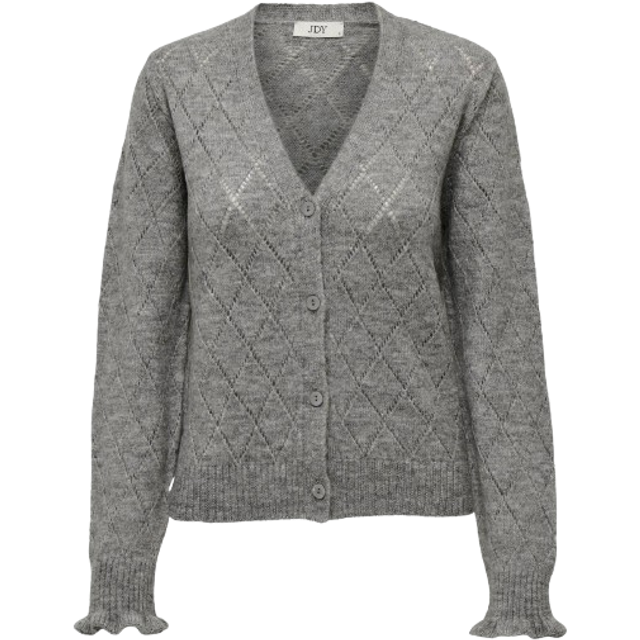 JdY Letty Cardigan - Grey/Light Grey Melange