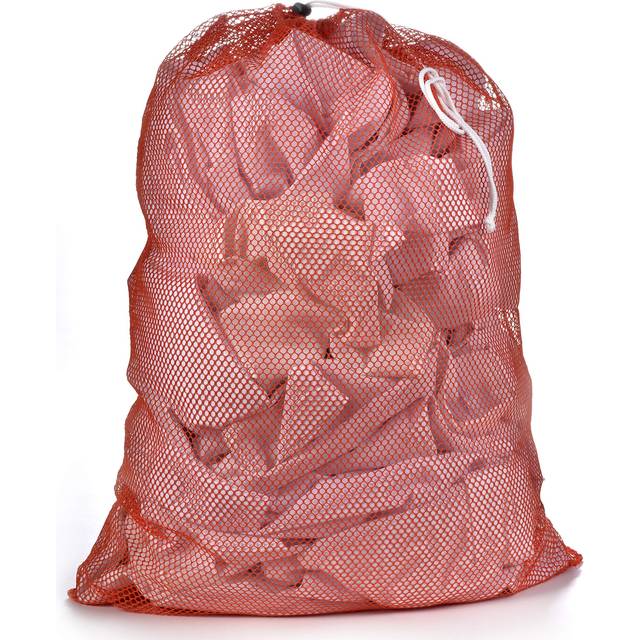 Commercial Mesh Laundry Bag - Sturdy Mesh Material with Drawstring Closure. Ideal Machine Washable Mesh Laundry Bag for Factories  College  Dorm and A