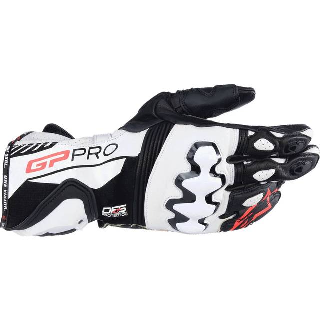 Alpinestars GP Pro R4 perforated Motorcycle Gloves, black-white, Size 2XL for Men