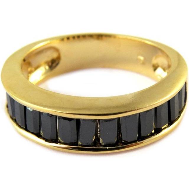 Gold Plated Wedding Band 'Nova' black gold - 5 mm 58 black