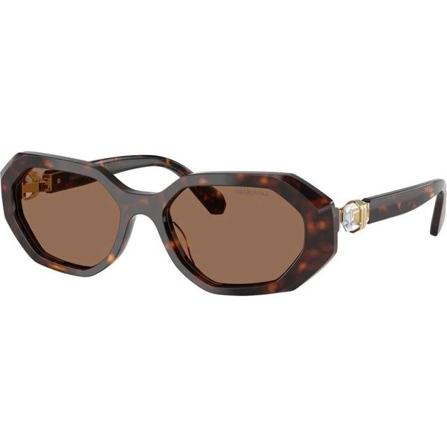 Swarovski SK6028 Sunglasses 100273 Dark Havana