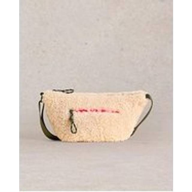 White Stuff Meadow Fluffy Cross Body Bag, Natural