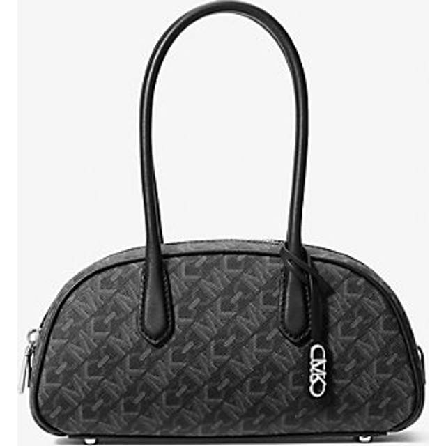 MK Lulu Small Empire Signature Logo Satchel - Black - Michael Kors - ONE SIZE