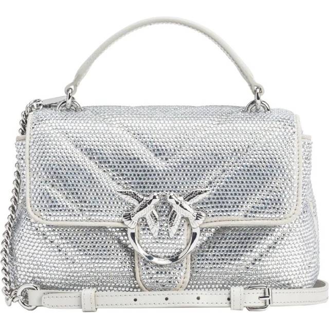 Silver Chevron Quilted Lady Handbag