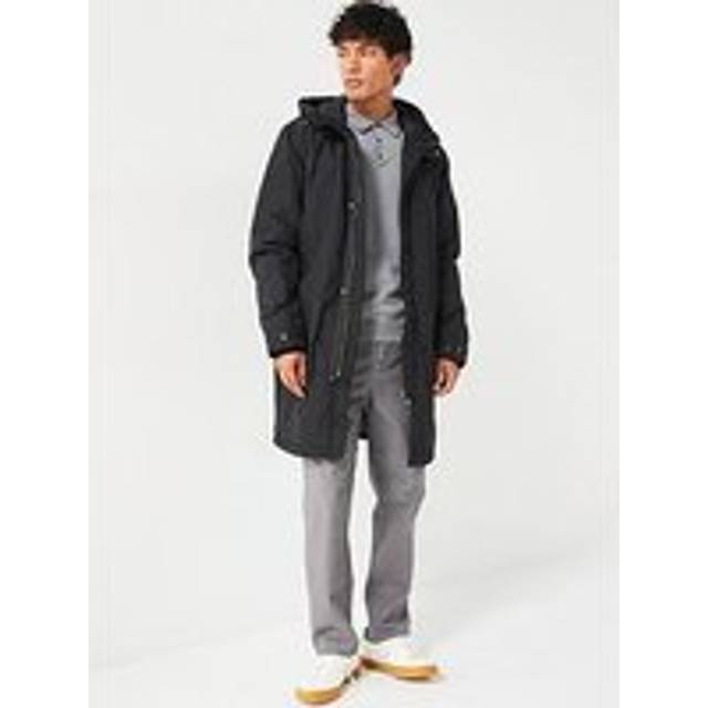 Lyle & Scott, Kappa, Herr, XS, Jackor Lång Parka - black (XS)