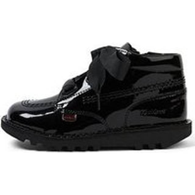 Kickers Kick Hi Ribbon Patl Jf Blk - Black, Black, Size 1 Older