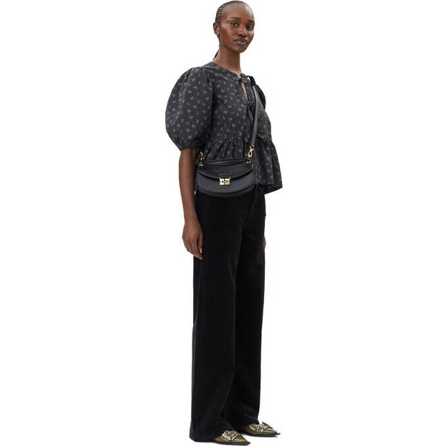 Ganni Apo-G Mini Recycled Leather-Blend Bag