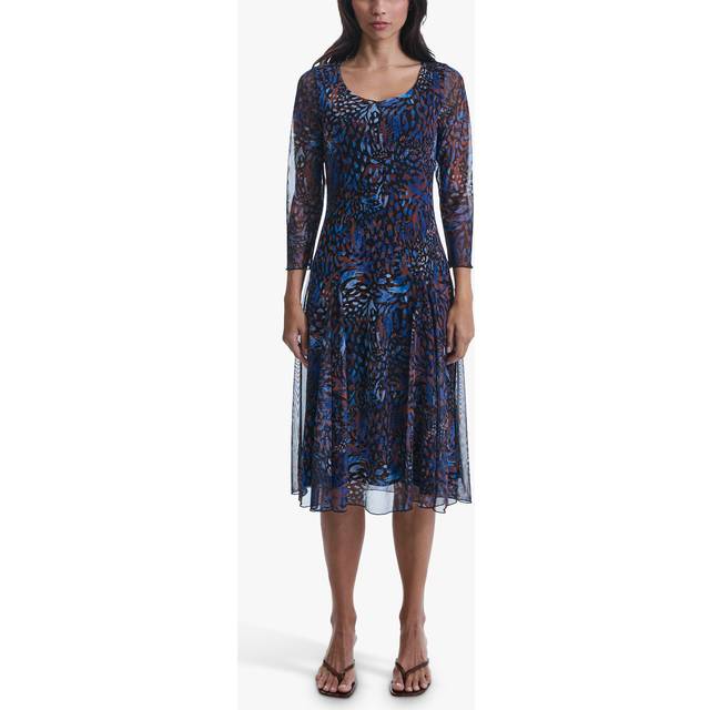 James Lakeland Sheer Printed Dress, Mutli