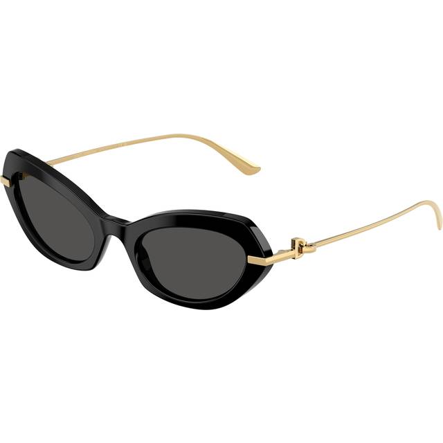 Dolce & gabbana sunglasses dg4473 501/87 black gold asian fit w dark grey lenses