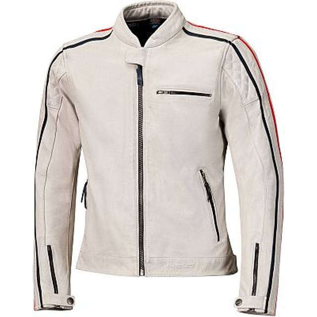 Held Brixham, leather jacket , color: Light Grey/Red , size: 64