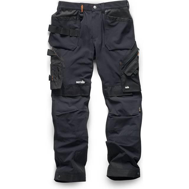 Scruffs Pro Flex Plus Holster Trouser Black - 34L, Black