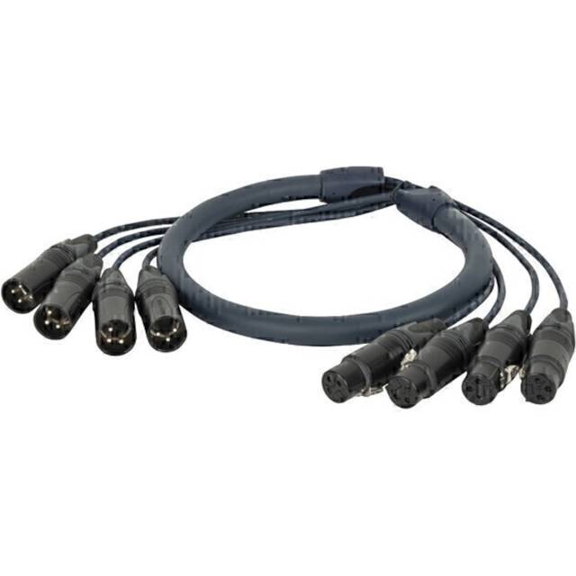 DAP Neutrik DMX Multi 3-Pin 15m 4-Way Snake Cable