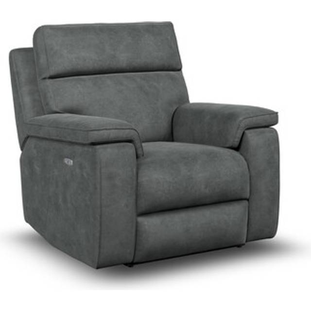 Miller Grey Fabric Sofas - Electric Recliner Armchair - Selby Range - Oak Furnitureland