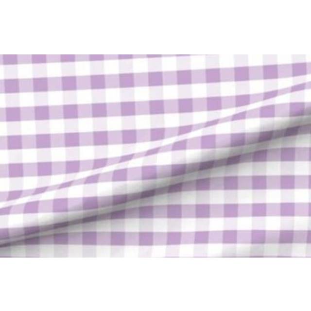 "1"" Checkered Gingham PolyPoplin Fabric by The Yard - 60 Inch Wide"