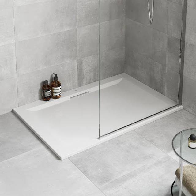 Mira Flight Level Rectangle Anti-slip Shower Tray 1400 x 900mm in White Acrylic
